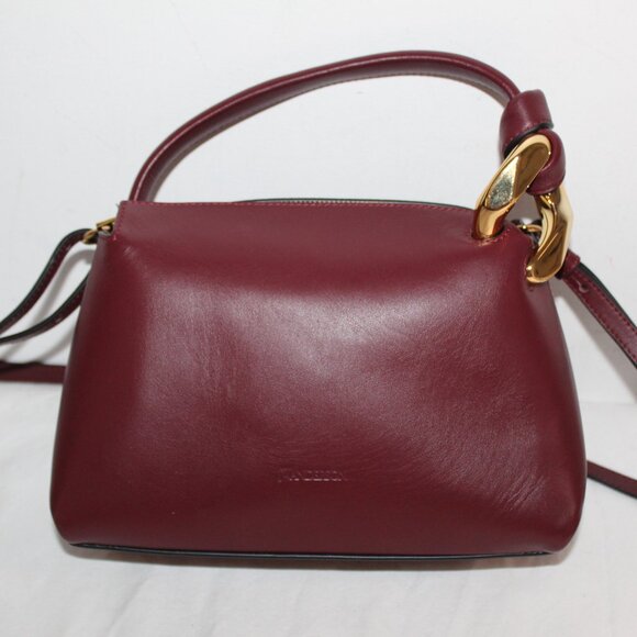 NWOT JWA JWAnderson Shoulder Bag Top Handle Corner Chain Embellished - Picture 1 of 14